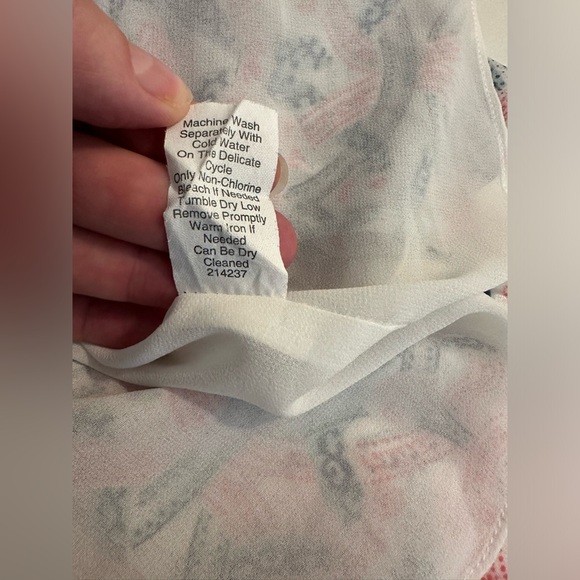 Mint CAbi #250 Mosaic Print Blouse Tank Top Shirt Heart of CAbi Layered Zipper - Picture 11 of 12